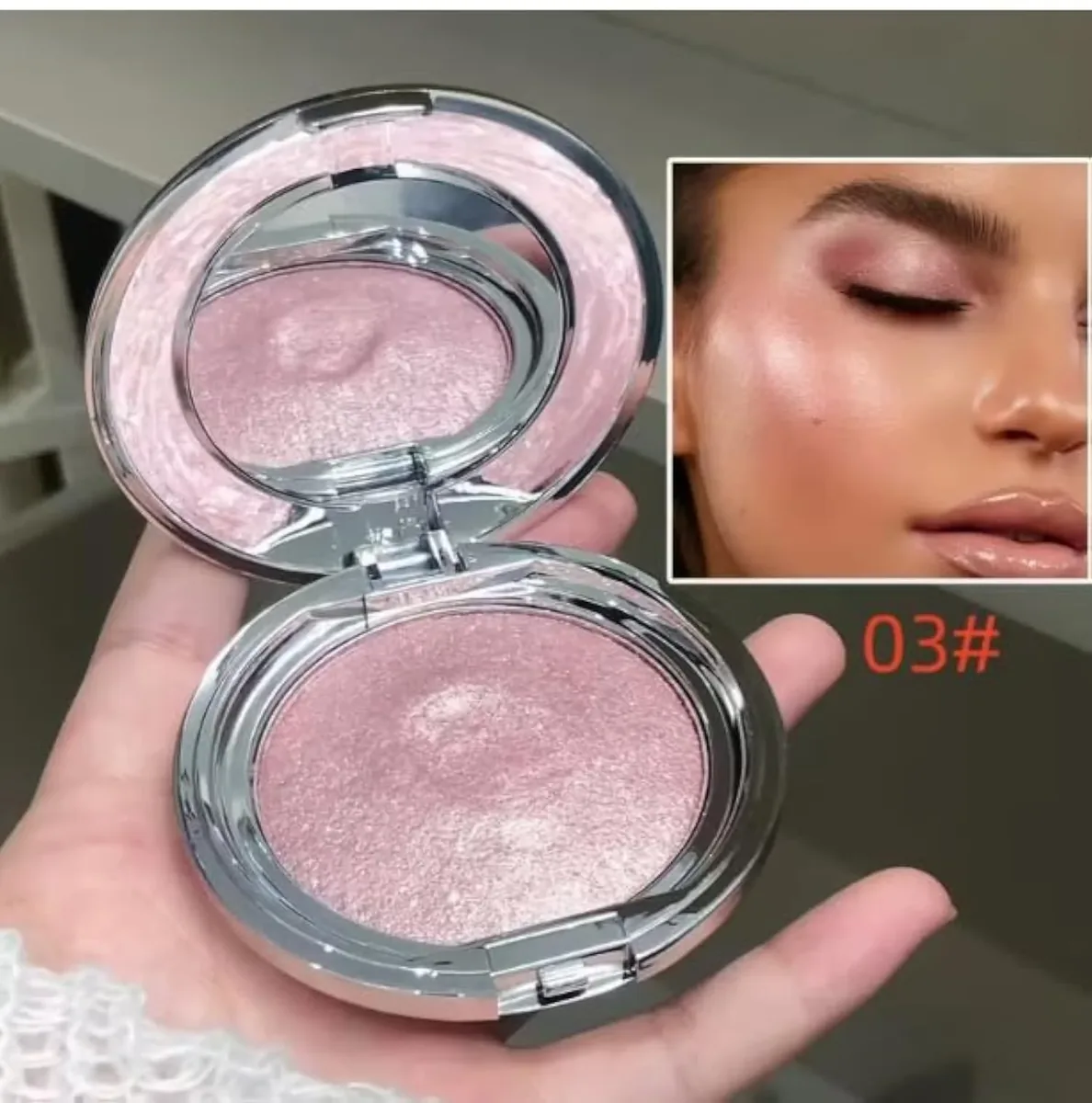 Champagne Gold Highlighter – Waterproof Metallic Glow Cream for Face & Body | Warm Sunlit Shimmer with Silky Texture | Long-Lasting Radiant Finish, Glowing Contour for Dai