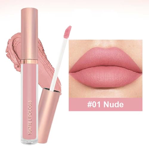 6PCS Nude & Coral Liquid Lipstick Set