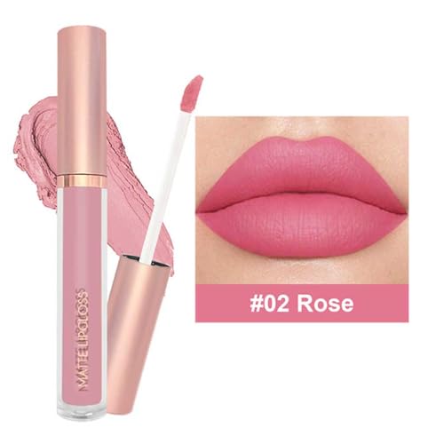 6PCS Nude & Coral Liquid Lipstick Set