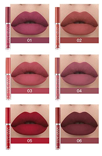 6Pcs Matte Liquid Lipstick Set