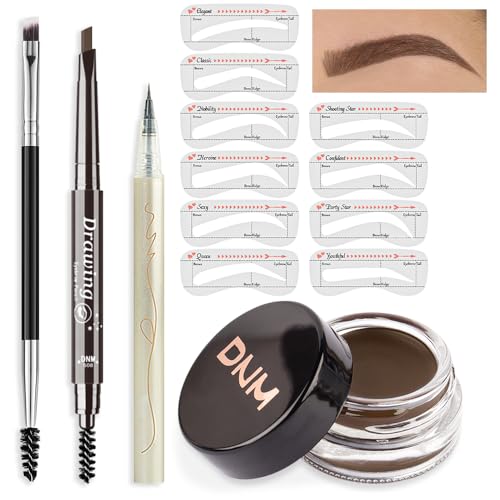 Waterproof Brow Pomade Kit with 10 Stencils
