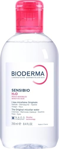 Sensibio H2O Micellar Water, Makeup Remover Cleanser, Gentle for Skin, Fragrance-Free & Alcohol-Free, Gentle Face Cleanser for Sensitive Skin, 8.4 Fl Oz