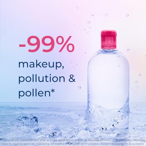 Sensibio H2O Micellar Water, Makeup Remover Cleanser, Gentle for Skin, Fragrance-Free & Alcohol-Free, Gentle Face Cleanser for Sensitive Skin, 8.4 Fl Oz