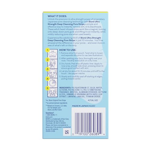 Witch Hazel Ultra Strength Blackhead Remover Pore Strips