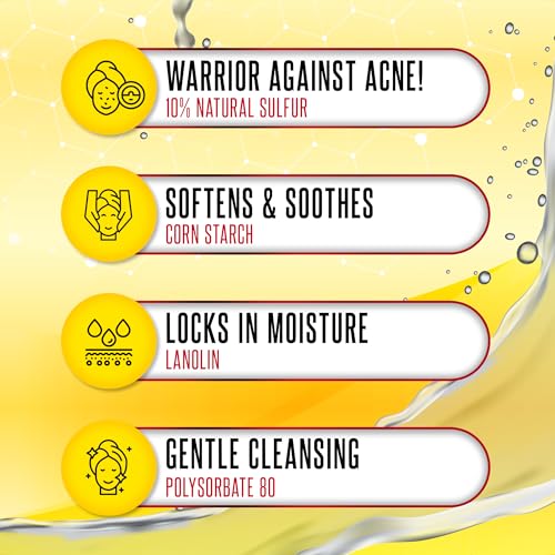 Grisi 10% sulfur acne bar soap 3 pack