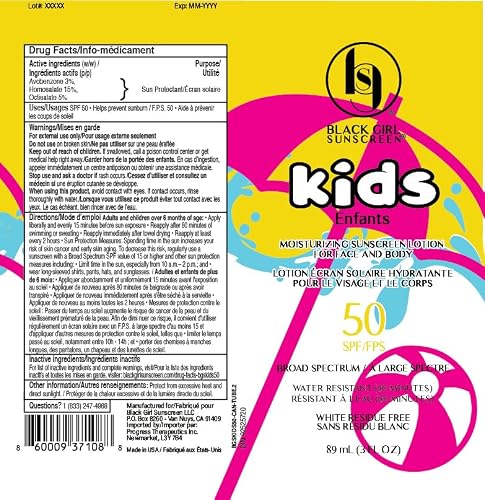 Kids SPF 50 Lotion for Face & Body