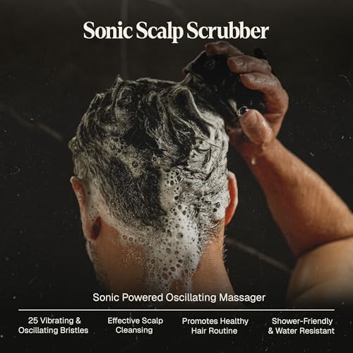 Sonic Scalp Scrubber Rechargeable Hair Scalp Scrub Brush
