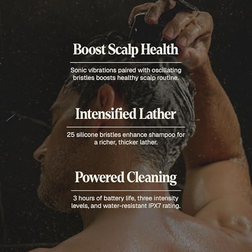 Sonic Scalp Scrubber Rechargeable Hair Scalp Scrub Brush