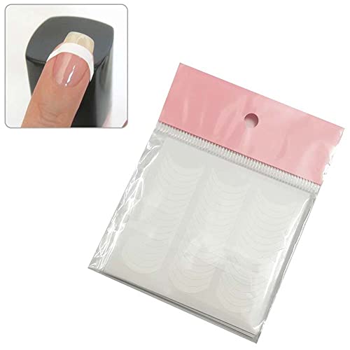 576 PCS 12 Sheets French Tip Nail Stickers - Moon Shape Design