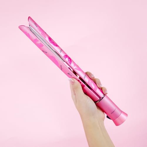 Pink Flat Iron Titanium Hair Iron