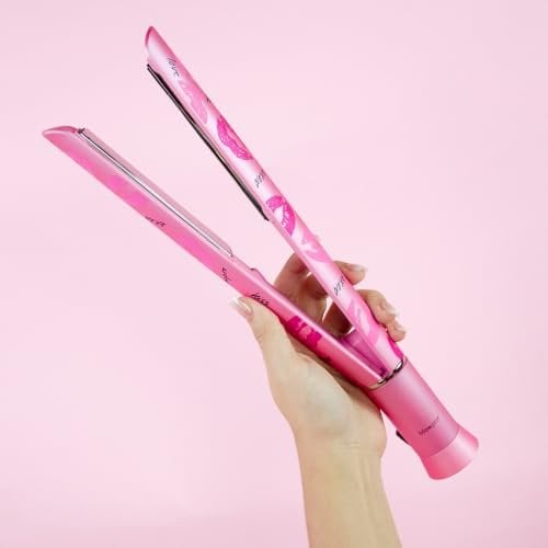 Pink Flat Iron Titanium Hair Iron
