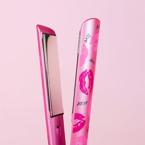 Pink Flat Iron Titanium Hair Iron