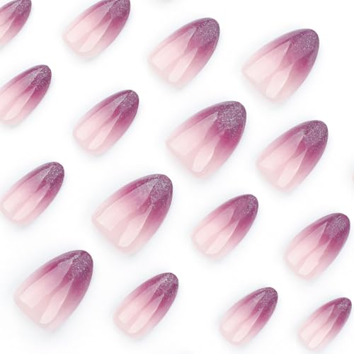 Short Almond Press on Nails Almond Fake Nails