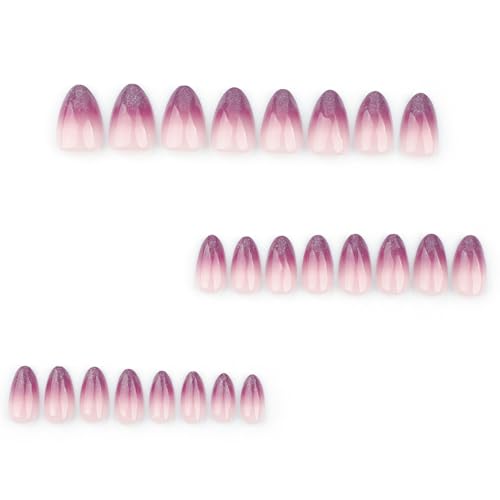 Short Almond Press on Nails Almond Fake Nails