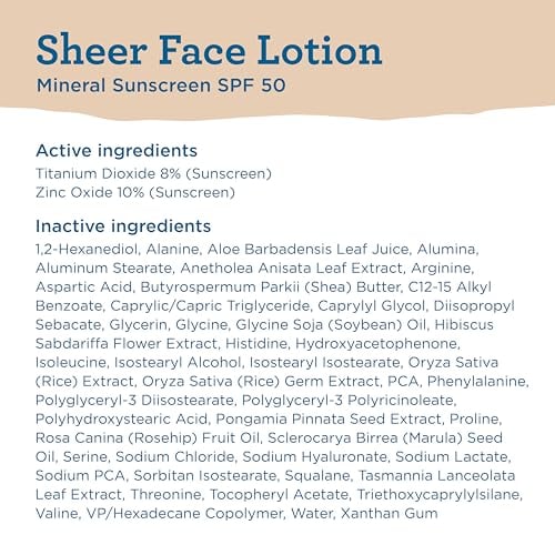 Sheer Face Mineral Sunscreen SPF 50