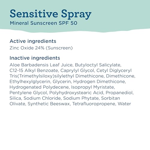 Sensitive Mineral SPF 50 Spray