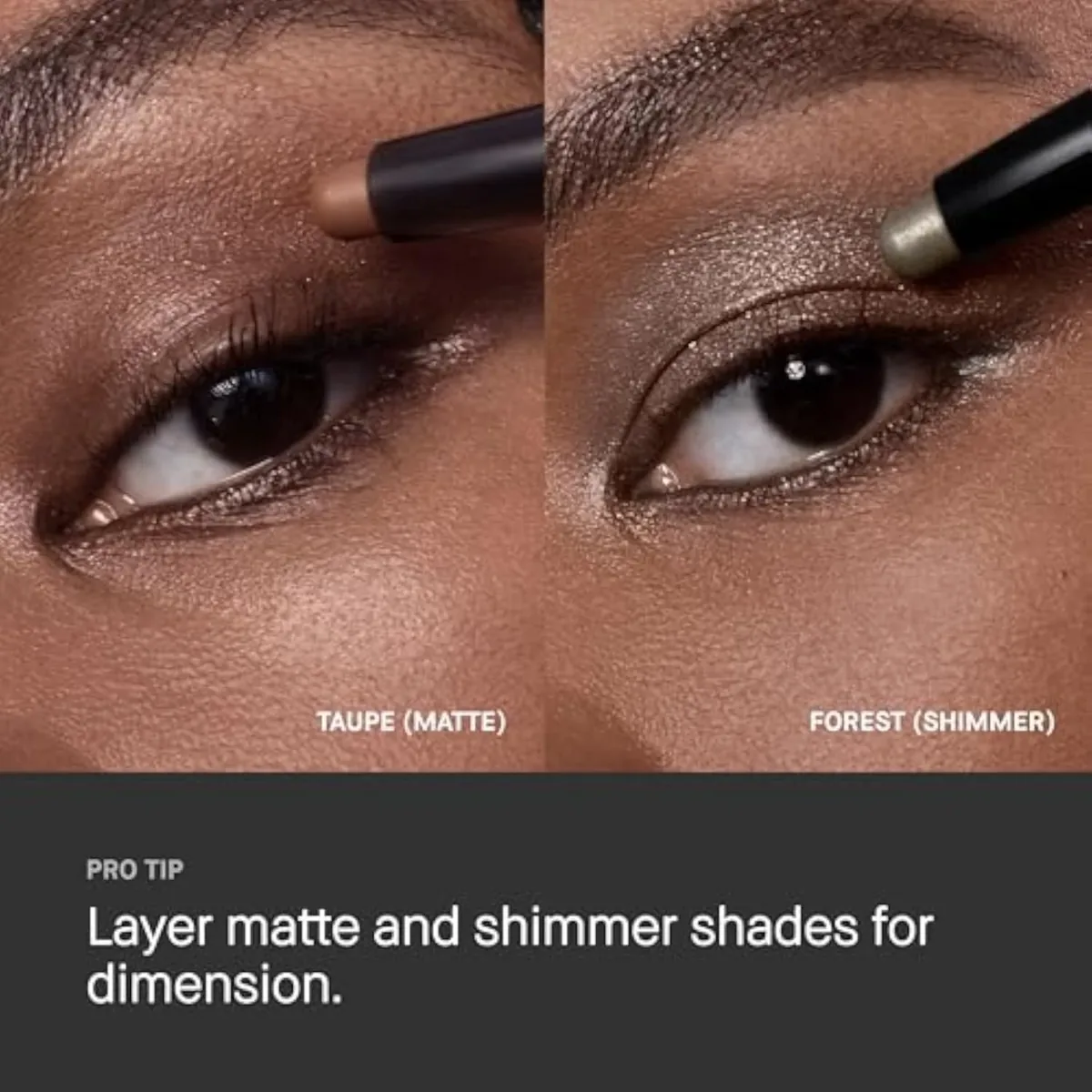 Long-Wear Cream Shadow Stick | 24-Hour Eyeshadow Stick | High-Pigment, Buildable Shades with Three Finishes, 0.05 Ounce, Bone