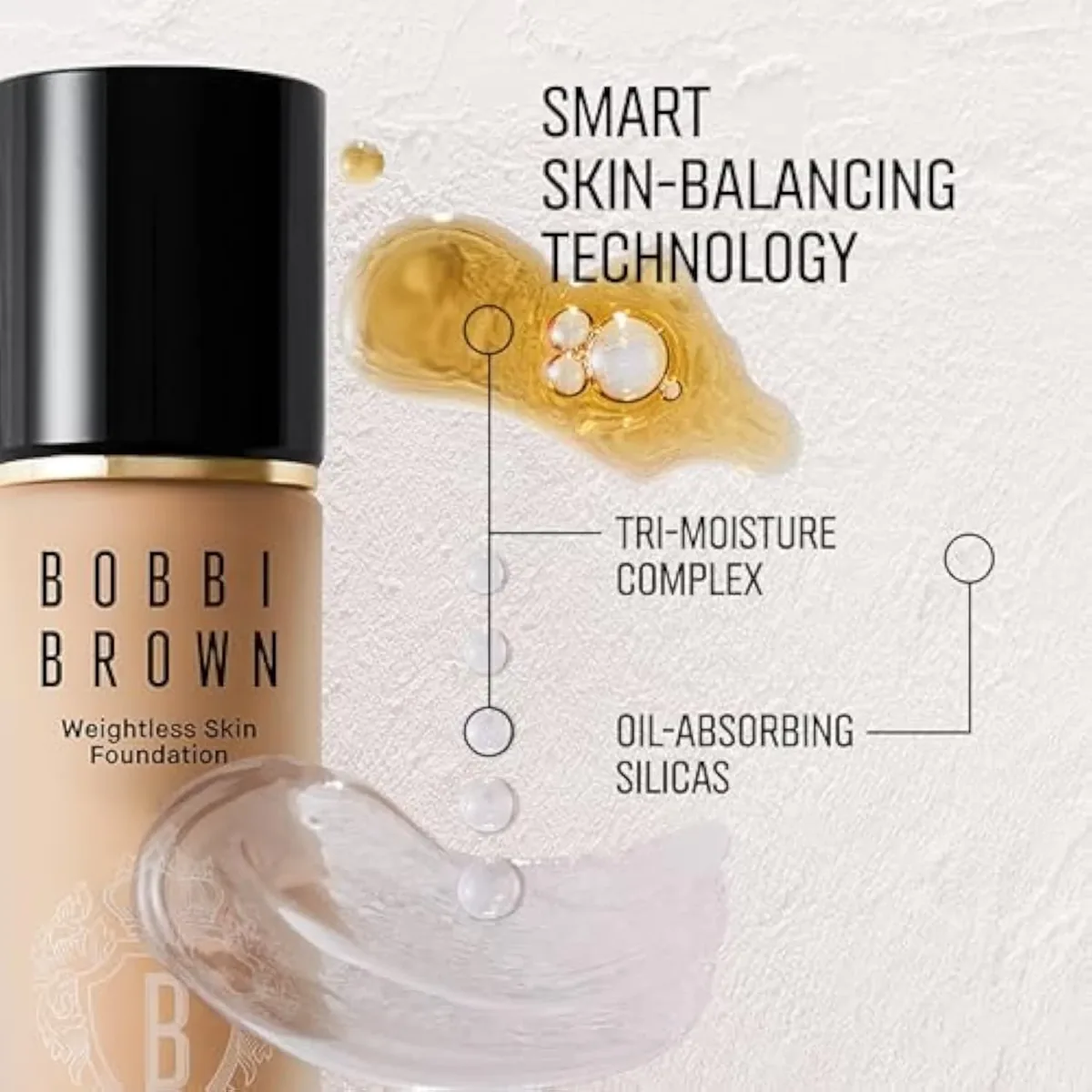 Weightless Skin Foundation SPF 15 | Oil-Controlling Liquid Foundation with 24-Hour Hydration | Medium Coverage Natural Matte Finish for All Skin Types, Warm Beige, 1 Fl