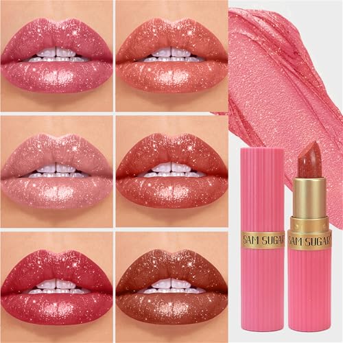 6Pcs Glitter Lipstick Set