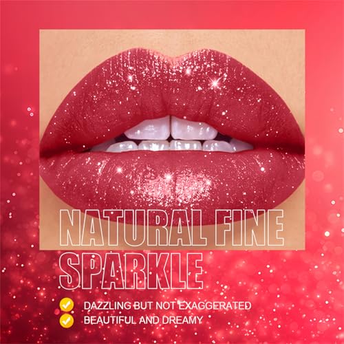 6Pcs Glitter Lipstick Set
