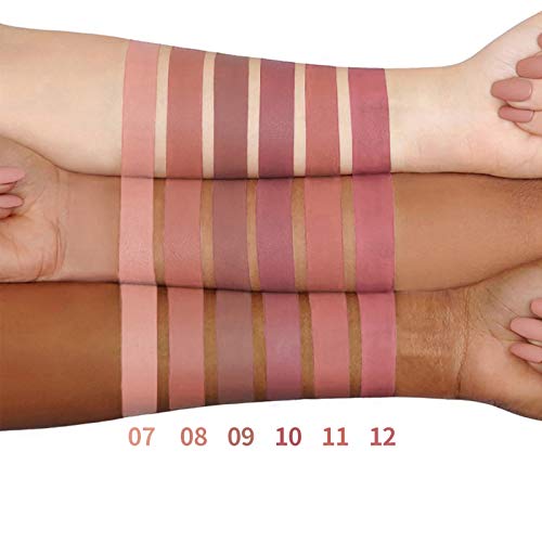 Nude Matte Liquid Lipstick Set, 6 Shades