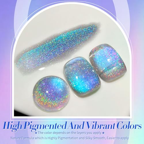 9D cat eye gel polish 15ml holographic