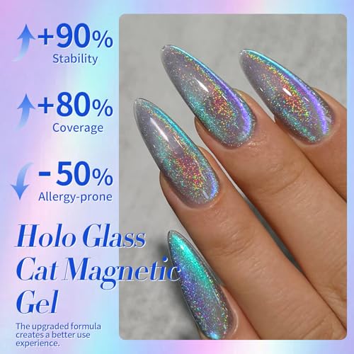 9D cat eye gel polish 15ml holographic