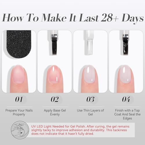 Milky White Gel Polish, 15ml