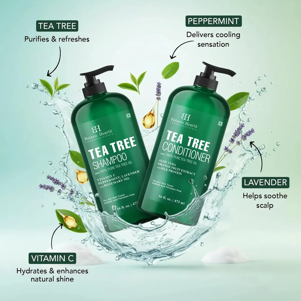 Tea Tree Shampoo and Conditioner Set