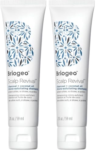 Scalp Revival Charcoal + Coconut Oil Micro-Exfoliating Shampoo, Travel 2-Pack