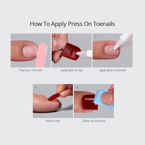 BTArtbox Press On Toenails