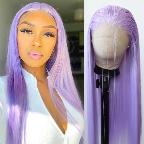 Light Purple Lavender Lace Front Wig