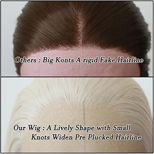 Platinum Blonde Long Straight Lace Front