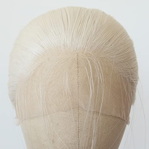 Platinum Blonde Long Straight Lace Front