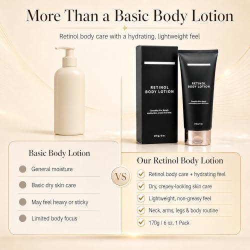 Retinol Body Lotion for Crepey Skin