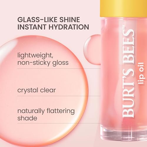 Lip Oil with Jojoba Oil, Clear Day, 0.15 oz. Tube