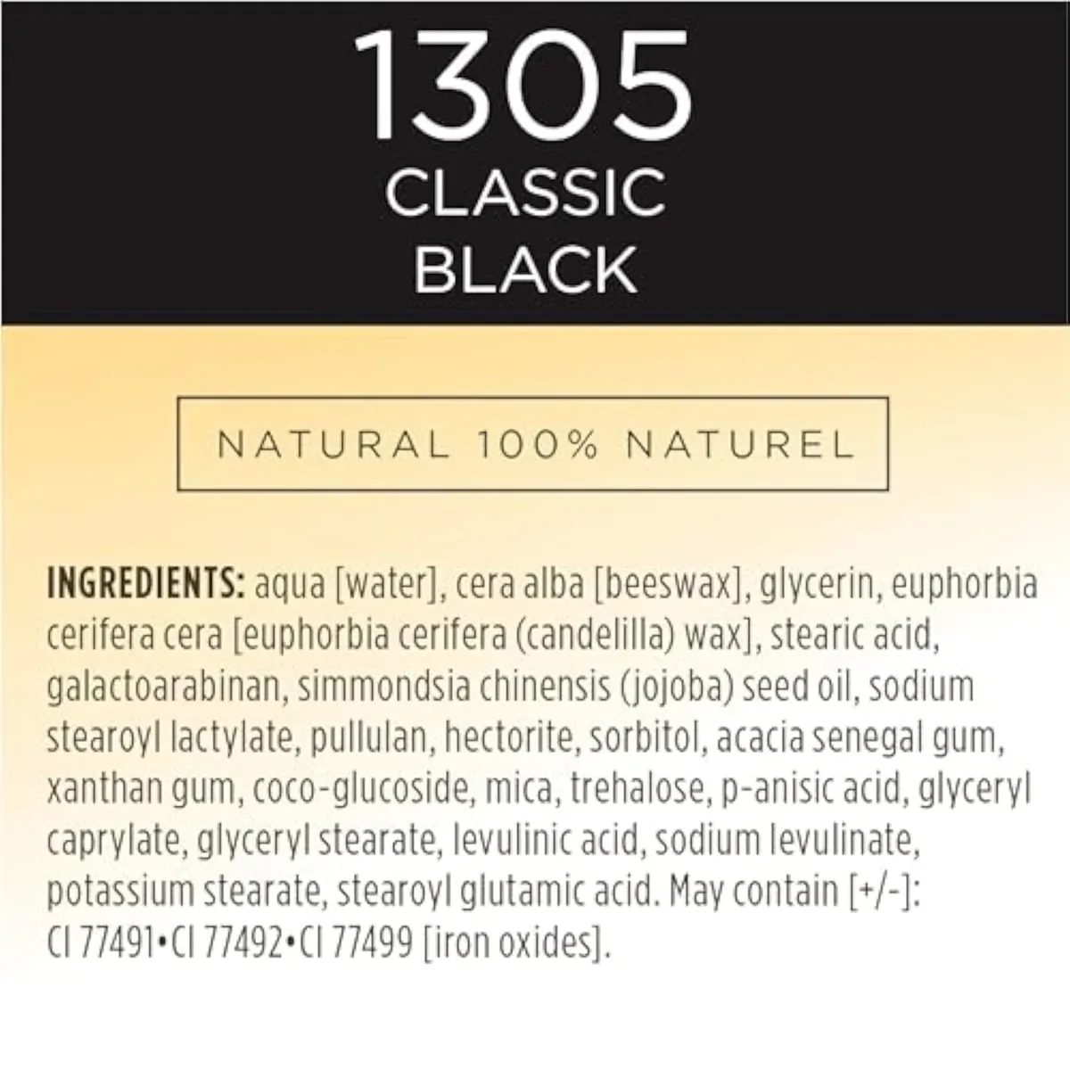 Mascara, Burt's Bees Lengthens Lashes, 100% Natural Makeup, Classic Black