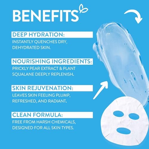 2% Hyaluronic Acid Sheet Mask - Pack of 12