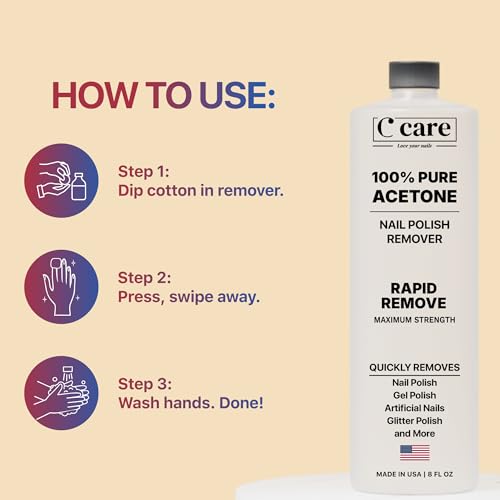100% Pure Acetone Nail Polish Remover