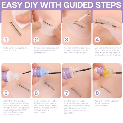 Lash Lift Kit Updated Eyelash Lift Semi-Permanent Curling