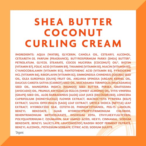 Coconut Curling Cream with Shea Butter for Natural Hair
