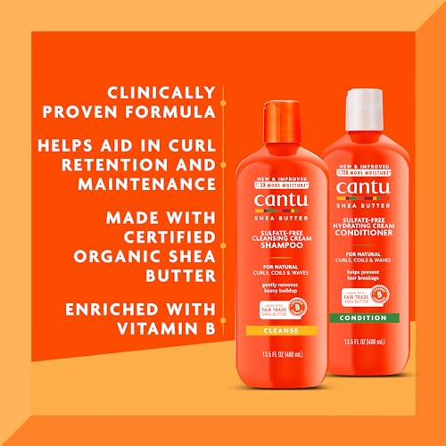 Shampoo & Conditioner with Shea Butter for Natural Hair