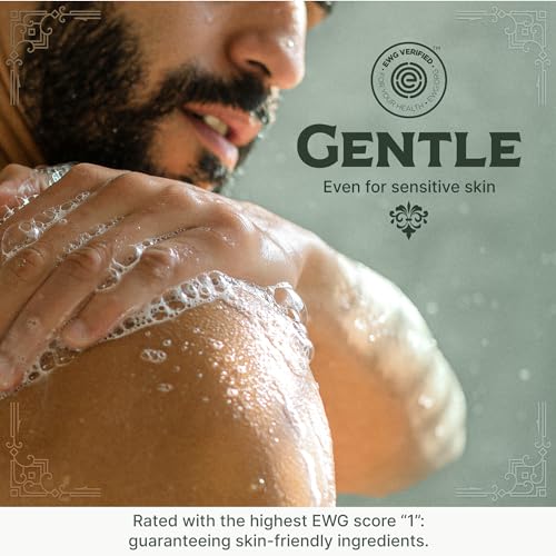 Unscented and Almond Castile Soap Liquid Bundle - 32 oz Vegan & Pure Organic Concentrated Non Drying All Natural Formula Body Wash & Shampoo
