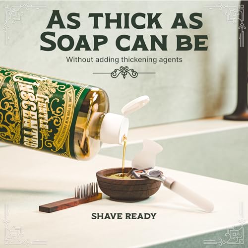 Unscented and Almond Castile Soap Liquid Bundle - 32 oz Vegan & Pure Organic Concentrated Non Drying All Natural Formula Body Wash & Shampoo