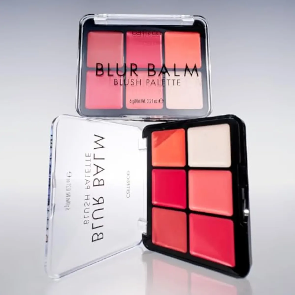 Catrice Blur Balm Blush Palette, 6-in-1 Cream Blush and Highlighter Makeup
