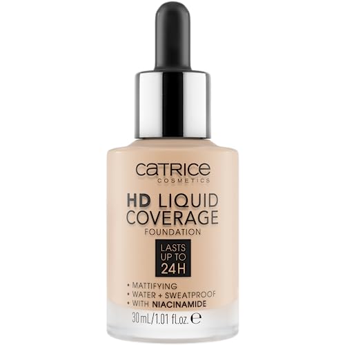 HD Liquid Coverage Foundation, 24HR Wear (010 | Light Beige)