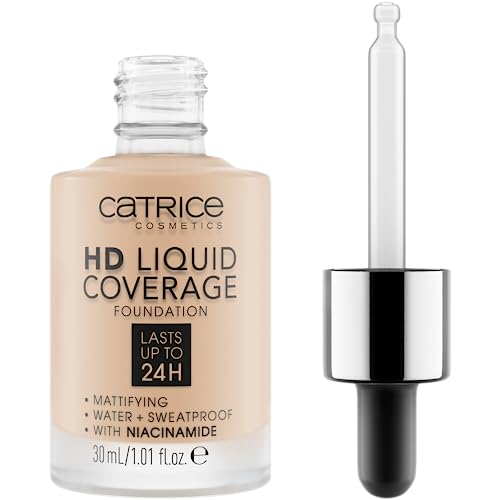 HD Liquid Coverage Foundation, 24HR Wear (010 | Light Beige)