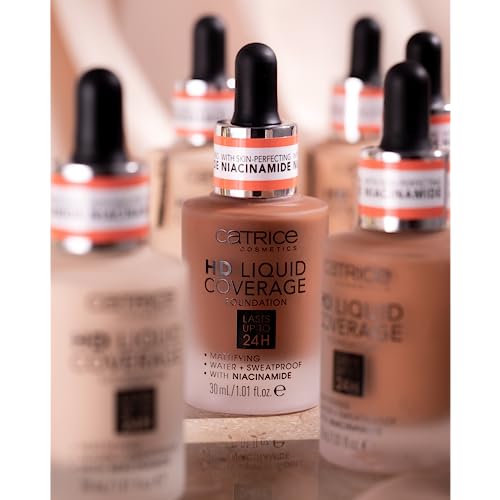 HD Liquid Coverage Foundation, 24HR Wear (010 | Light Beige)