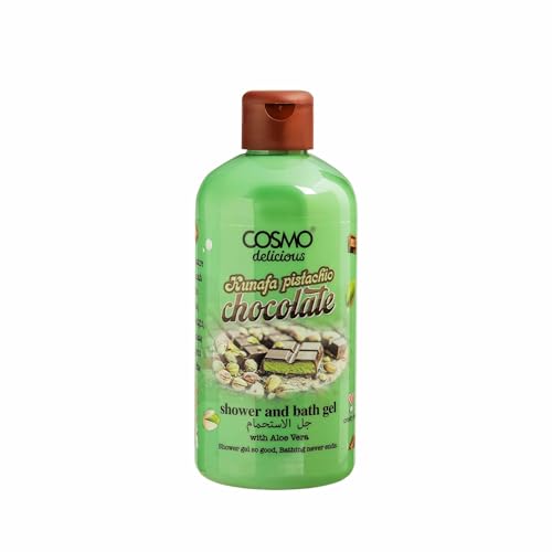Cosmo Delicious Kunafa Pistachio Chocolate With Aloe Vera Shower & Bath Gel