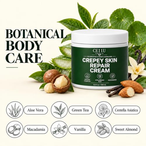 Firming Body Cream for Crepey Skin with Peptides & Ceramides